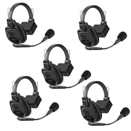 Saramonic WiTalk9 SE-5S - 5-osobowy bezprzewodowy system słuchawkowy interkom (Full-Duplex, 2.4GHz DECT)